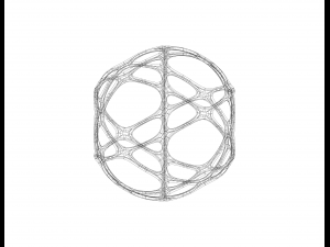 Wireframe Shape Geometric Sports Ball 3D Принт Модель
