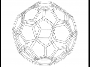 Wireframe Shape Geometric Soccer Ball Modelo de impresión 3D