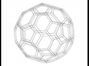Wireframe Shape Geometric Soccer Ball Modelo de impresión 3D
