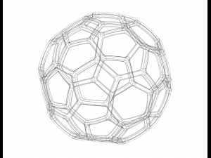 Wireframe Shape Geometric Soccer Ball Modelo de impresión 3D