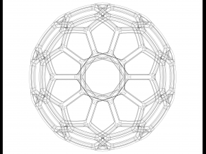 Wireframe Shape Geometric Soccer Ball Modelo de impresión 3D