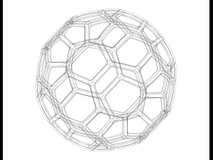 Wireframe Shape Geometric Soccer Ball Modelo de impresión 3D