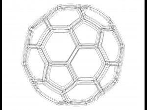 Wireframe Shape Geometric Soccer Ball Modelo de impresión 3D