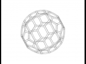 Wireframe Shape Geometric Soccer Ball Modelo de impresión 3D