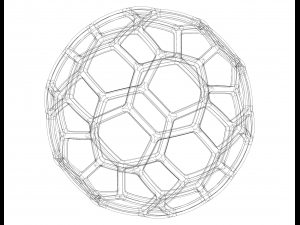 Wireframe Shape Geometric Soccer Ball Modelo de impresión 3D