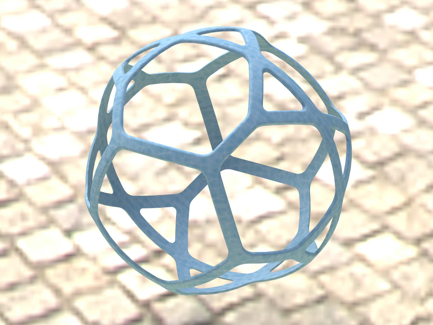Wireframe Shape Geometric Simple Ball 3D Print Model .c4d .max .obj .3ds .fbx .stl .blend 