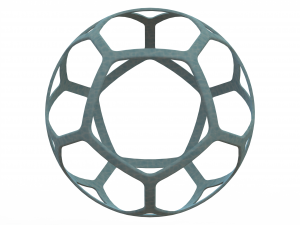Wireframe Shape Geometric Simple Ball 3D Принт Модель