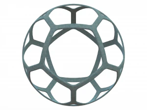 Wireframe Shape Geometric Simple Ball 3D Print Model