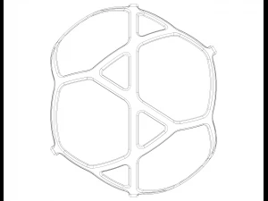 Wireframe Shape Geometric Simple Ball 3D Print Model