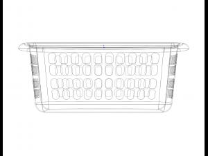 Multi-Purpose Home Storage Basket 65CM Width Modello 3D