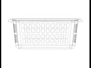 Multi-Purpose Home Storage Basket 65CM Width 3D Model