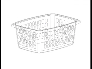 Multi-Purpose Home Storage Basket 65CM Width 3D Model