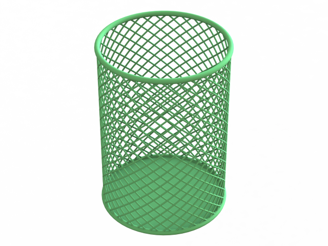 Office Pen Mesh Holder 10 cm 3D 模型 .c4d .max .obj .3ds .fbx .stl .blend