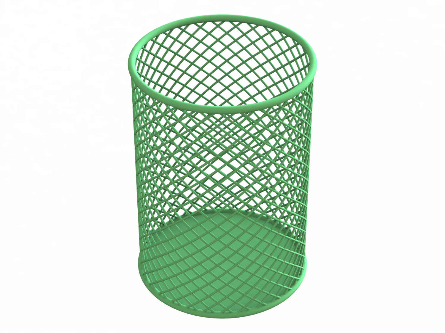 Office Pen Mesh Holder 10 cm 3D Model .c4d .max .obj .3ds .fbx .stl .blend 