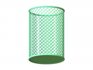 Office Pen Mesh Holder 10 cm 3D 模型