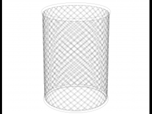 Office Pen Mesh Holder 10 cm 3D 模型