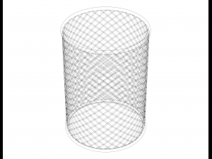 Office Pen Mesh Holder 10 cm 3D 模型
