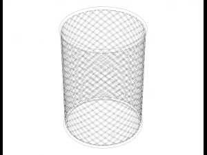 Office Pen Mesh Holder 10 cm 3D Model