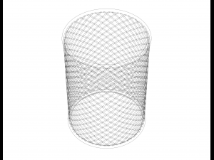 Office Pen Mesh Holder 10 cm 3D 模型