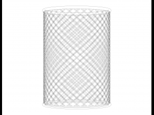 Office Pen Mesh Holder 10 cm 3D 模型