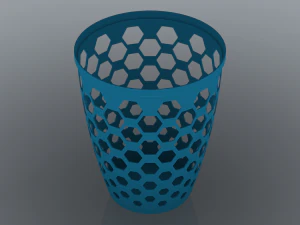 Uniwersalny okrągły kosz o szerokości 25 cm Model do druku 3D