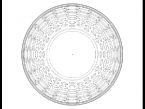 Multi-Purpose Round Basket 25 cm Width 3D Print Model
