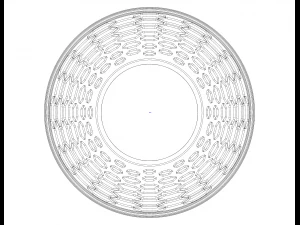 Multi-Purpose Round Basket 25 cm Width 3D Print Model