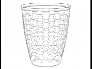 Multi-Purpose Round Basket 25 cm Width 3D Print Model
