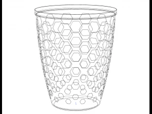 Multi-Purpose Round Basket 25 cm Width 3D Print Model