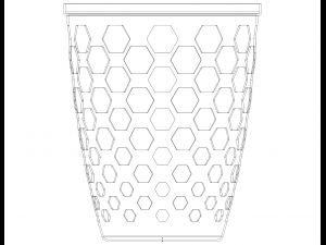 Multi-Purpose Round Basket 25 cm Width 3D Print Model