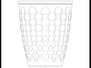 Multi-Purpose Round Basket 25 cm Width 3D Print Model