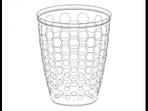 Multi-Purpose Round Basket 25 cm Width 3D Print Model