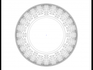 Multi-Purpose Round Basket 25 cm Width 3D Print Model