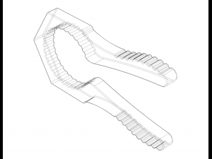 Manual Bottle Cap Opener 3D-Druckmodell
