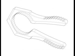 Manual Bottle Cap Opener 3D-Druckmodell