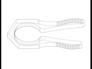 Manual Bottle Cap Opener 3D-Druckmodell