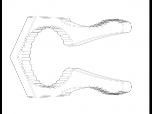 Manual Bottle Cap Opener 3D-Druckmodell
