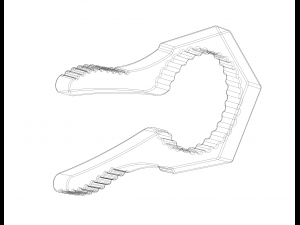Manual Bottle Cap Opener 3D-Druckmodell