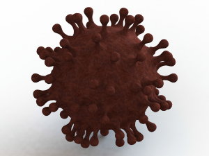 Virus Shaped Stress Ball 5 Inch 3D Print Model