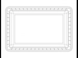 Caja de almacenamiento apilable Capacidad 1 litro Modelo de impresión 3D