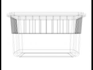 Stackable Storage Box Capacity 1 Liter 3D Print Model