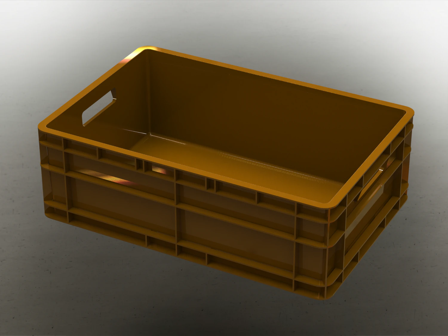 Stackable Storage Box Capacity 40 Liters 3D Print Model .c4d .max .obj .3ds .fbx .stl .blend 