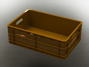 Stackable Storage Box Capacity 40 Liters 3D Print Model