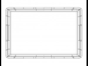 Stackable Storage Box Capacity 40 Liters 3D Принт Модель