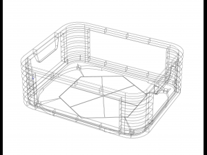 Stackable Storage Box Capacity 18 Liters 3D Принт Модель