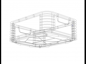 Stackable Storage Box Capacity 18 Liters 3D Принт Модель