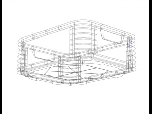 Contenitore impilabile, capacit&agrave; 18 litri Modello di stampa 3D