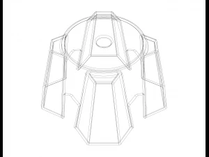 Sgabello in plastica Panchina piccola Modello di stampa 3D