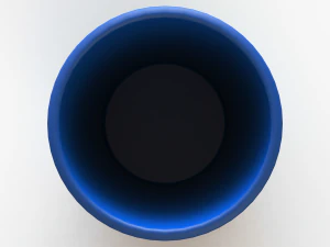 Faceted Plastic Mug 3D Print Model