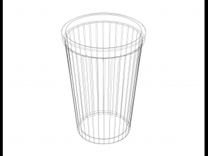 Faceted Plastic Mug 3D 打印模型